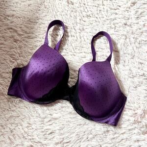 Soma Polka Dot Lace Retro Pinup Lingerie Sexy Enhancing Shape Full Coverage Bra